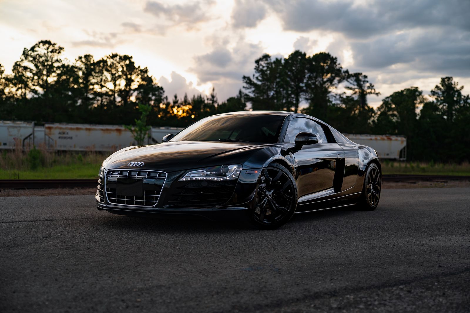 Illustrative sports-car wheels and bodywork